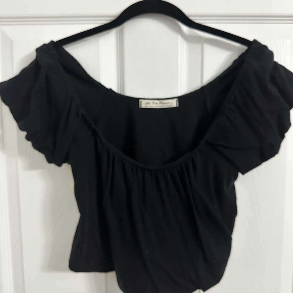 Black Off-Shoulder free people Top